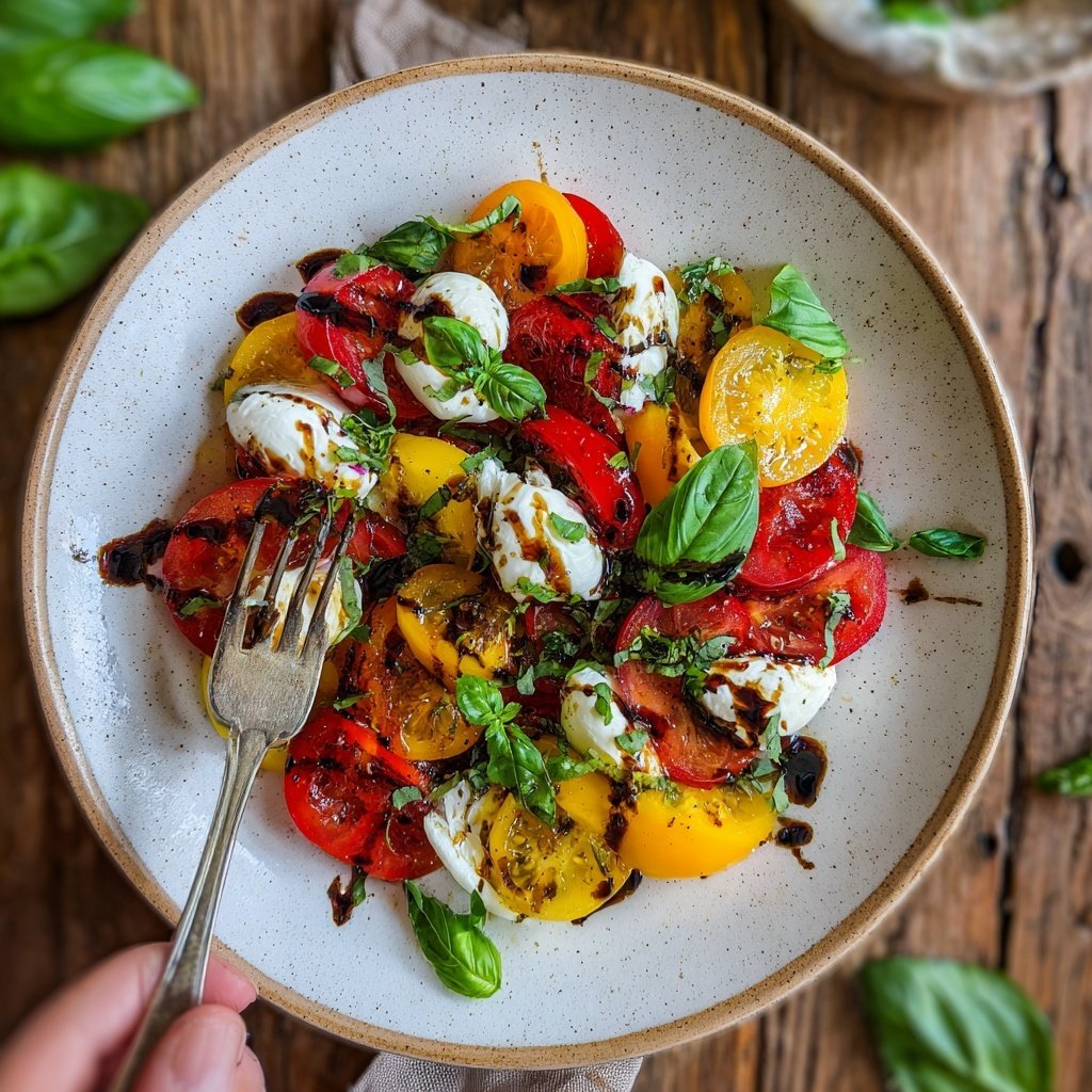 Tomaten Mozzarella Salat Mit Basilikum