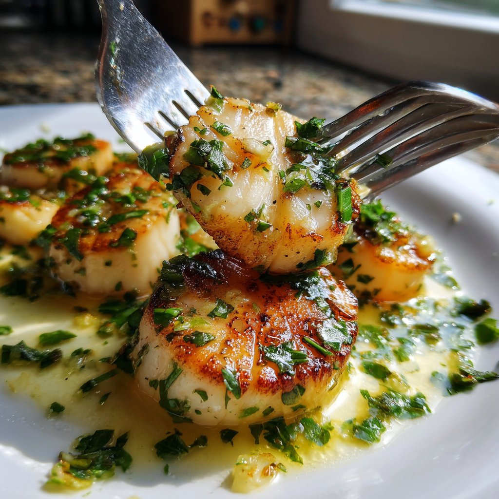 Jakobsmuscheln mit Zitronensauce