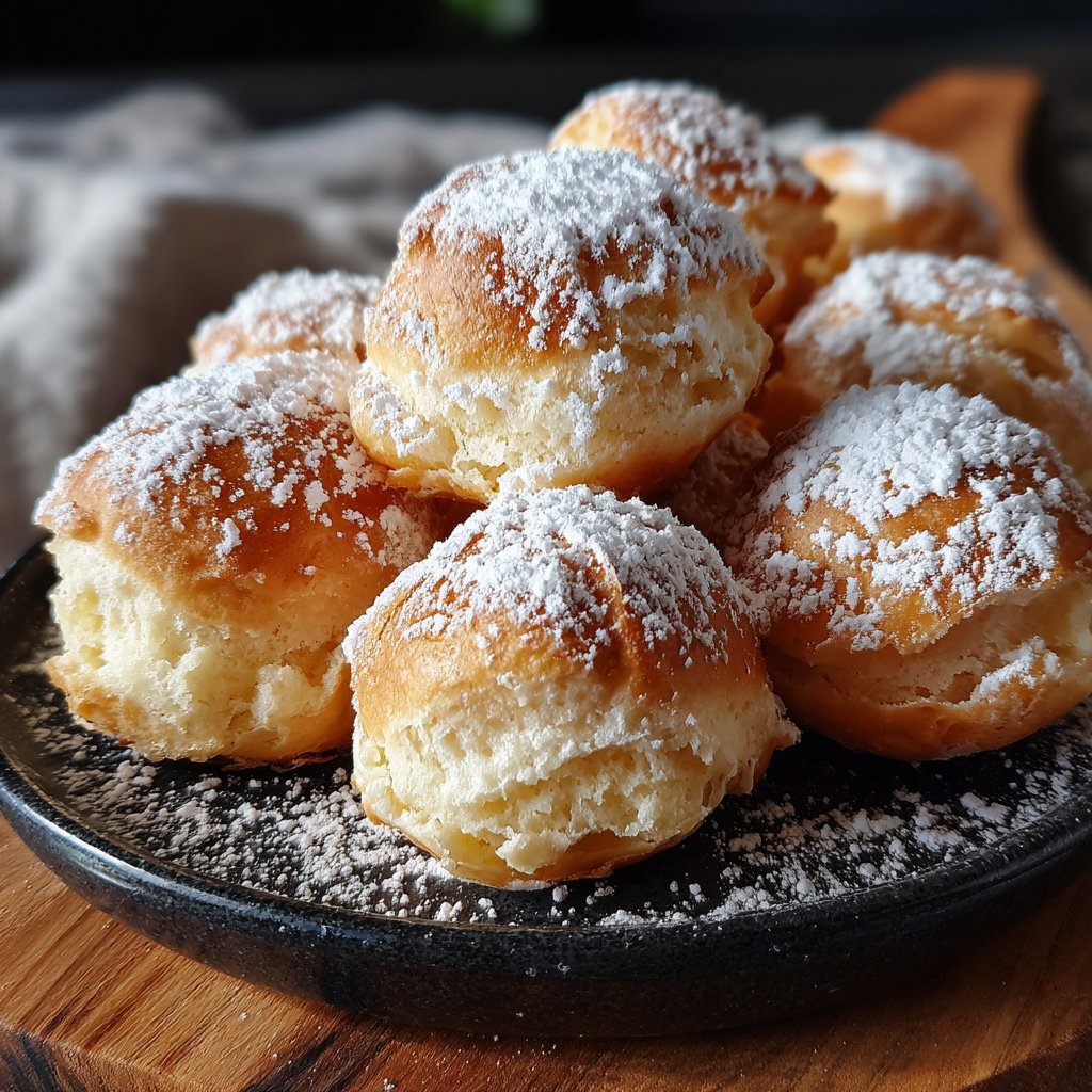 Quarkbällchen aus dem Backofen