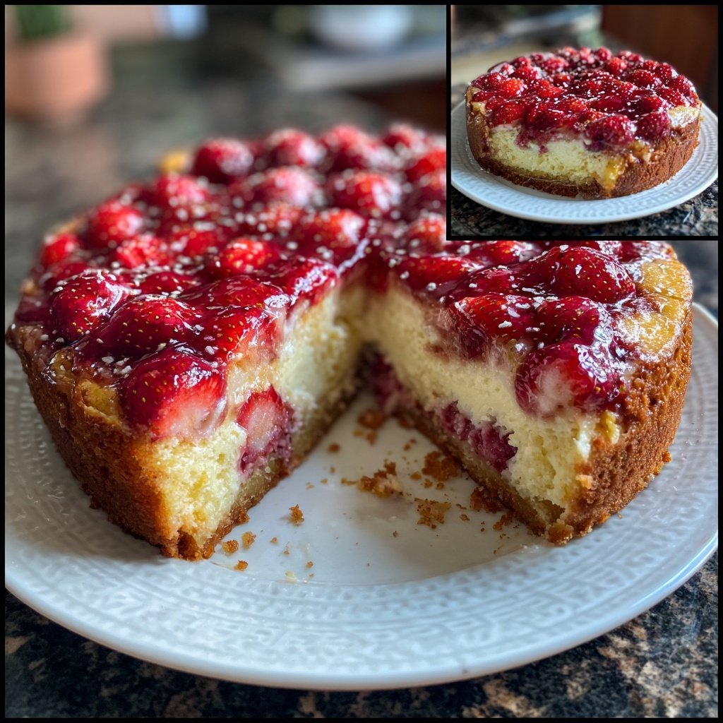 Erdbeerkuchen Mit Quark Und Beeren