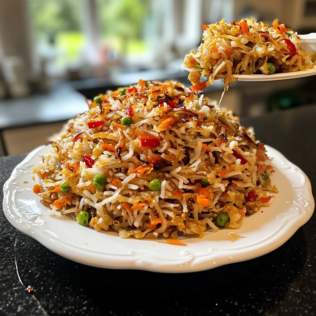 Gebratener Reis mit Sojasauce